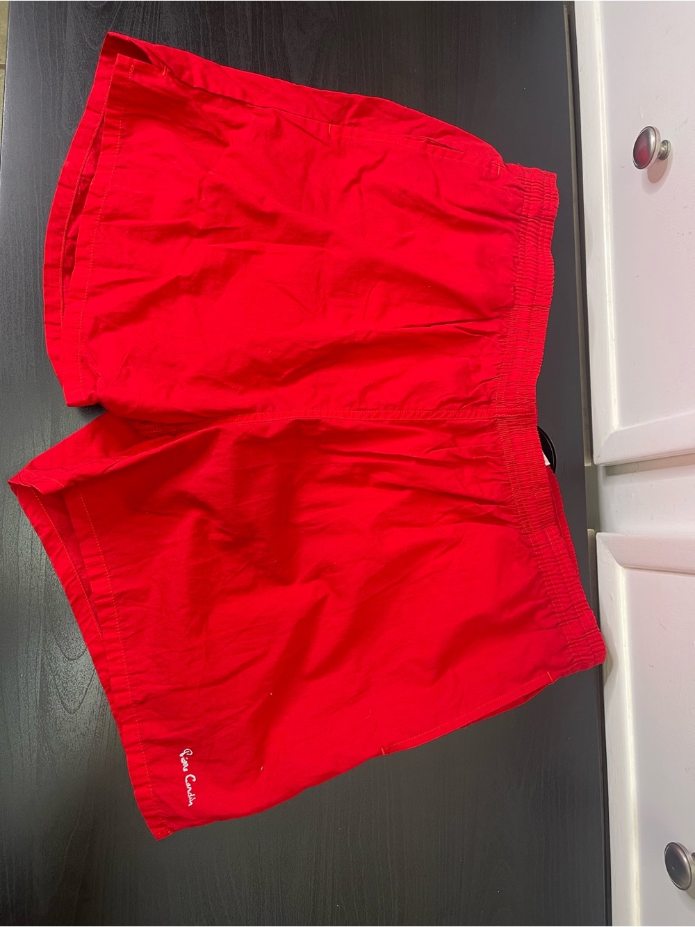 VTG Pierre Cardin Swim Mens Red Board Shorts Beach Size  XL